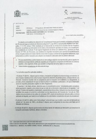 Buenas tardes, hace aproximadamente 1 hora, he conseguido ganar una subasta de una Mauser C96 en Alemania, 170