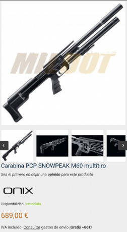 Hola, alguien sabe cuando saldrá a la venta la nueva carabina M60? Tiene buena pinta y también hay una 10
