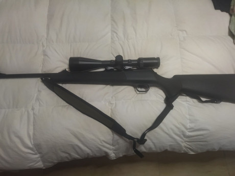 Buenos días, tengo un compañero que vender este blaser, R93 en calibre 30-06 IMPECABLE, monturas Apel 02