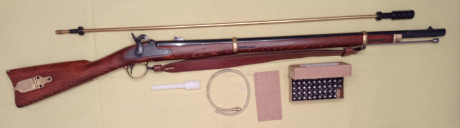 Se pone a la venta una de mis caprichos, una reproducción del rifle militar modelo Remington Zouave 1863 00