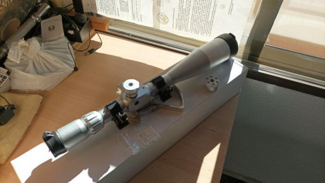 Vendo visor Falcon t50 silver 10-50x60 impecable regalo rueda de paralelaje de aluminio, reticula mil-dot 02