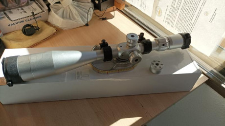 Vendo visor Falcon t50 silver 10-50x60 impecable regalo rueda de paralelaje de aluminio, reticula mil-dot 01