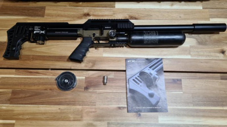 Pongo a la venta esta estupenda FX IMPACT dorada calibre 5,5 con cañon de 600mm. Super precisa con jsb 10