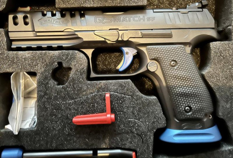 Vendo Pistola Walther Q5 Match SF Champion. Comprada este año , solo se ha usado para probarla, de los 00