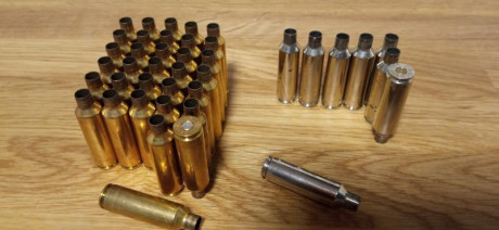 Cambio 33 vainas 270 WSM norma y 9 Winchester cromadas de un solo disparo. Las cambiaría por vainas del 00