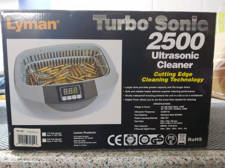 Hola 
Vendo maquina para limpiar casquillos Turbo Sonic 2500 por ultrasonido de la marca Lyman
Precio 00
