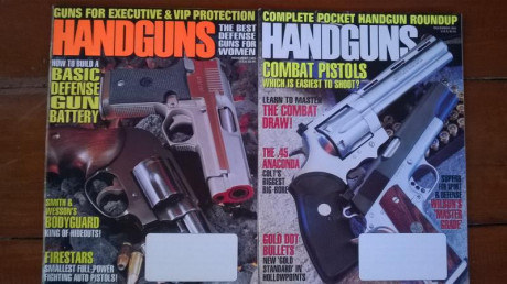 Revista Petersen's Handguns.
90 números entre Septiembre del 82 y Diciembre del 93
120€ REBAJADO A 60€ 70