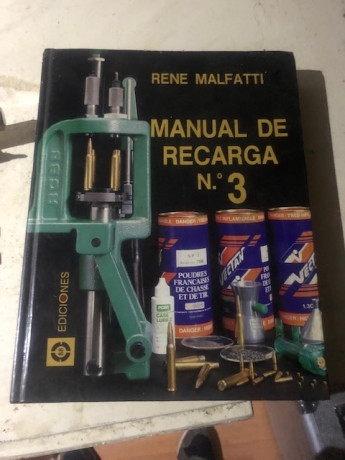 Vendo libro de René Malfatti. Manual de recarga Nº 3. 00