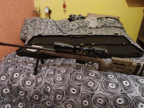 Buenas a todos, 
Vendo rifle Bergara hmr 6.5 cr con visor Delta Titanium hd 4-24 x50 y monturas desmontables, 00