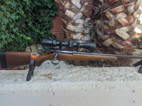 Vendo Remington Seven Calibre 7mm08 con culata de madera, cantonera modificada de calidad pues me quedaba 10