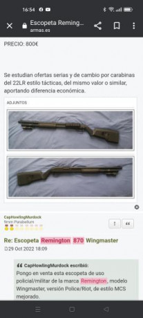 Buenas tardes, soy nuevo por aquí y, aunque ya lo he comentado en mi presentación y en el tema "armas 101