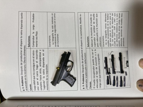 En una pistola semiautomatica que deja atrapado el casquillo recién disparado y no lo expulsa, ¿qué es 110