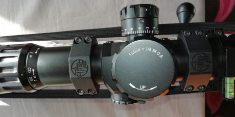 Vendo Visor IOR Valdada TERMINATOR 12-52x56 , con anillas o base de 40 mm Tier One de 20.6 Moas , muy 01