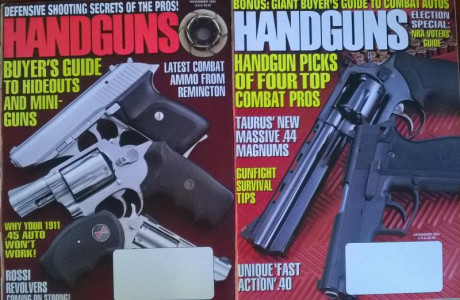 Revista Petersen's Handguns.
90 números entre Septiembre del 82 y Diciembre del 93
120€ REBAJADO A 60€ 80
