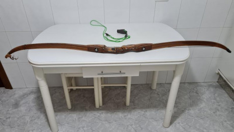 Arco recurvador Border Black Douglas, desmontable, cuerpo fabricado en Shedua y Bubinga con insercciones 11