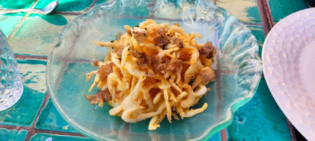 Hoy para comer acelgas hervidas y chuletón de vaca gallega vieja con seis semanas de maduración en cámara 120