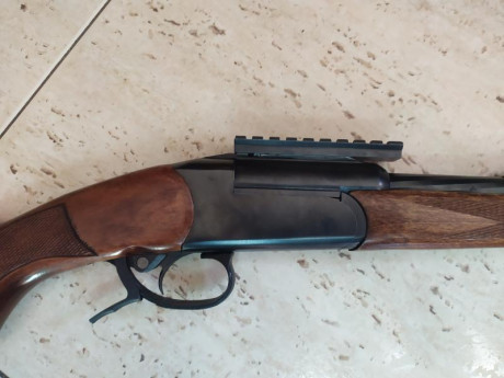 Vendo por no usar, rifle monotiro Baikal cal. 308 win. con muy poco uso. Disparador suavizado, carril 11