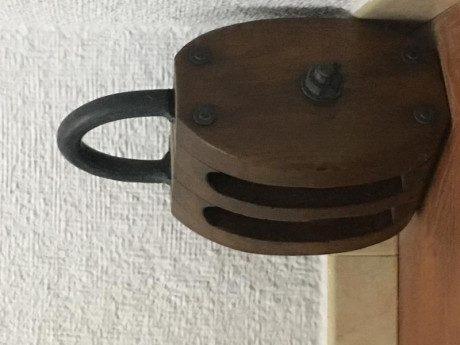 Vendo Polea de Madera y Acero.
Perfecto estado de conservación.
Barniz a muñequilla.
Muy antigua de Barco 00