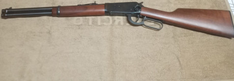 Vendo mi rifle de palanca Winchester cal. 44 Magnum.

Modelo "  Trooper  ".
Ha salido dos veces 00