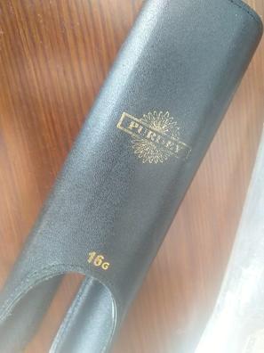 Vendo guardamanos protector de la casa Purdey para escopetas del calibre 16. Además, cuatro aliviamuelles 01