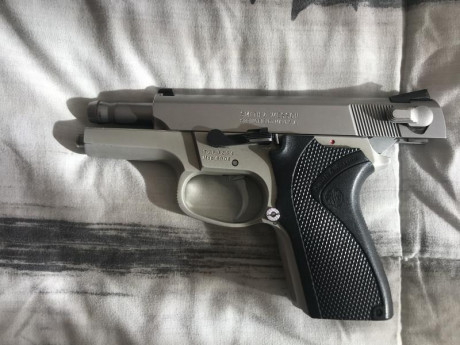 Buenas Compañeros 
Quiero poner a la venda mi arma 
Se trata de una Smith and Wesson 6906 del 9 parabellum
Es 11