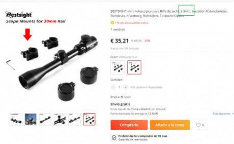 Visor ideal para una carabina del calibre .22 a 50 metros
Con este propósito lo he comprado, pero he cambiado 30