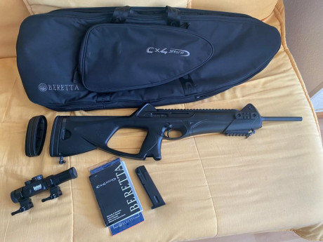 Vendido,NO se cambia- , rifle semiautomatico Beretta cx4 strom 9x19 mm en perfecto estado solo disparado 02