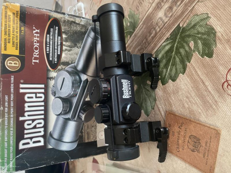 Tubo de 30mm de diámetro. Vendido

Características técnicas del Visor punto rojo BUSHNELL TROPHY 1x28 00