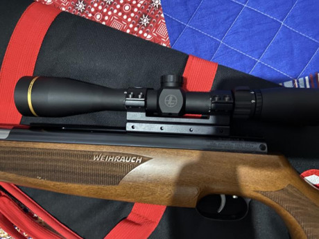 Vendo esta preciosa carabina hw77 k 4.5mm con visor leupold 3-9x40  y montura sportmach incluido. Portes 01