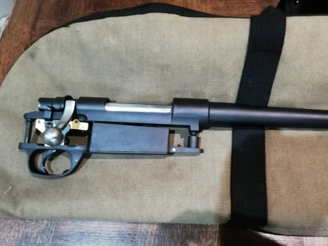 Buenas noches,

Vendo un kit SB del 7x57 a estrenar, tiene pavonado negro mate y gatillo cambiado por 01