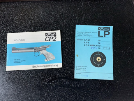 Hola pong en venta esta magnifica Pistola Whalter CP Match mono tiro esta en muy buen estado físico y 01