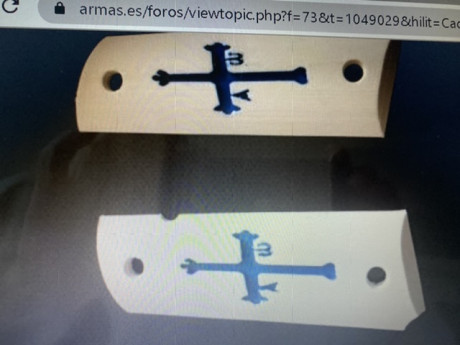 Cachas para 1911 se pueden hacer con diferentes colores y logos 
  Aclaro de momento tememos unos cuantos 151
