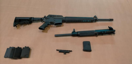 Hola,

Como digo en el anuncio, VENDO COLT AR-15 A2 cal .222 + kit conversión .22 ADCO.

El motivo de 22