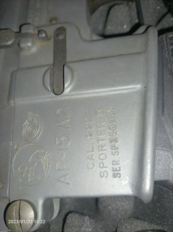 Hola,

Como digo en el anuncio, VENDO COLT AR-15 A2 cal .222 + kit conversión .22 ADCO.

El motivo de 30