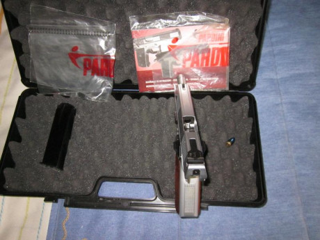 Hola.
Pongo a la venta pistola Pardini modelo GT9,tiene maletin original,manual de instruciones
sus dos 00