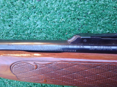Hola a todos,
Pongo a la venta un rifle semiautomático Remington model 742 Woodmaster en calibre 30-06.
El 40