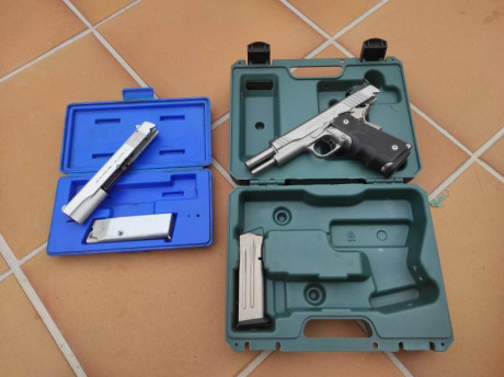 Vendo Paraordnance P18 del 9mm junto con conversión del 22 Artur Ciener.
Precio 900€. 01