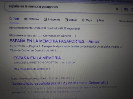  EN RECUERDO Y HOMENAJE A LOS QUE YA NO ESTÁN. 

Si pones en  GOOGLE    PASAPORTES EN LA MEMORIA   da 01