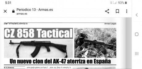 Kalashnikov.
CZ 858 tactical calibre 7,62X39 muy customizado
vendo 1,200 eur mas portes
Esta en Modrid 100