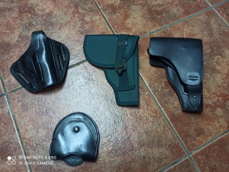 Buenos dias, se venden fundas para pistola estar bm y bkm de cuero de la Guardia Civil para uniforme de 00