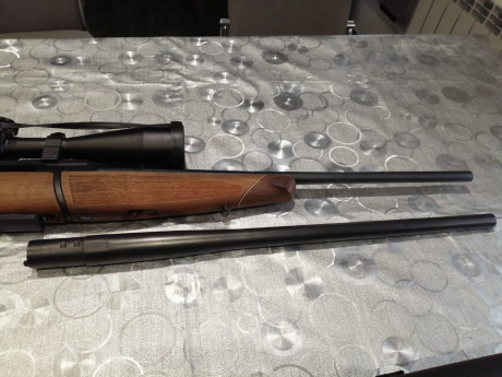 Hola a todos, por falta de uso vendo rifle + cañon adicional Bergara bx11.
El principal es del 308 és 10