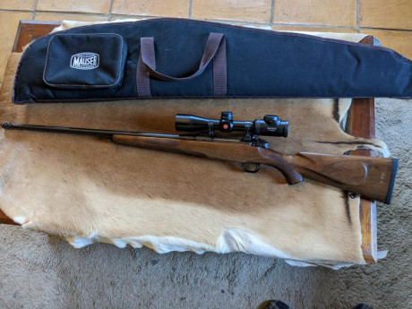 Vendo mauserM12 en calibre 338wm

Lleva rosca de M15x1 y freno de boca 

El rifle está prácticamente nuevo, 00