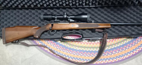RIFLE SAKO MUY BUEN ESTADO POCOS DISPAROS QUEDO EN EL ARMERO SIN USO 
MONTURAS APEL VISOR MEOPTA MEOSTAR 01