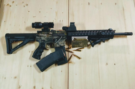 A la venta Smith&Wesson MP15, cañón de 16" y paso 1:7,5". Así como todos los complementos 02