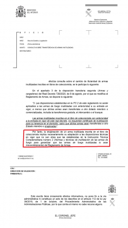 Hola.
Vendo un Cetme LC inutilizado con tres taladros solamente, e inscrito en libro de coleccionista, 120