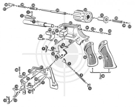 hola tengo un revolver target tropy y necesitaria sacar el martillo para intentar arreglarlo pues  el 50