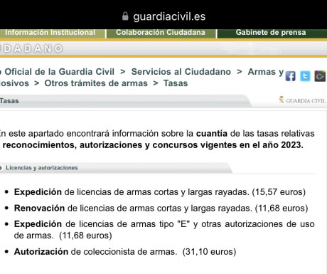 Buenas noches, quería hacer una consulta, he llamado a un club de tiro de la provincia de Murcia, para 80