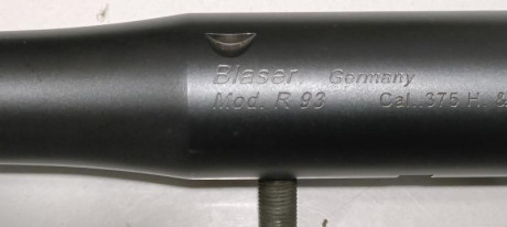 Vendo rifle marca BLASER modelo R93 del calibre 300, el cual lleva asociado un cañón del calibre 375 y 01