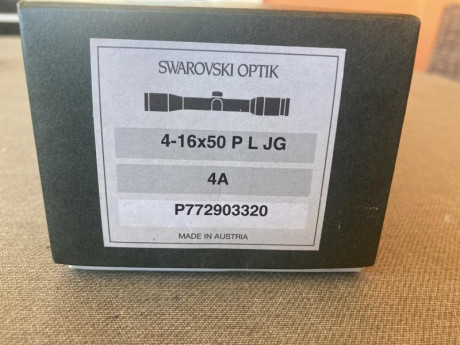 Hola amigos
Vendo visor Swarovsiki Habich 4x16x50 de anillas de 30 mm recticula 4A y pararelaje magnifico 00