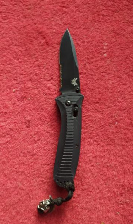 Navaja Benchmade Presidio 5000 SBK, acero 154 CM, 58-61 HRC, hoja de 87 mm, largo total (abierta) 209 02